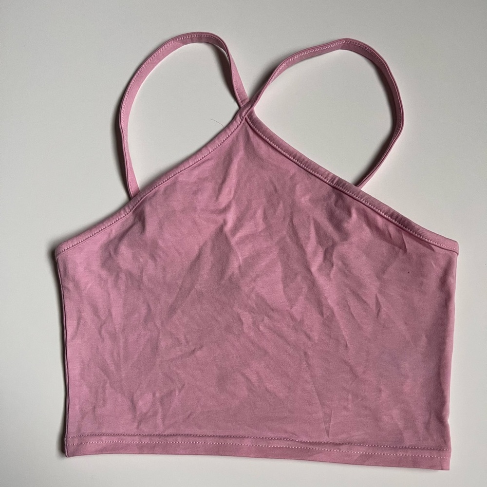 Pink crop top